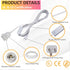 20 Bulb 2 Pack E26 Bulb Pendant Light Cord - Feet Hanging Light with Plug in Cord - Lamp Cord Light Socket with Wire