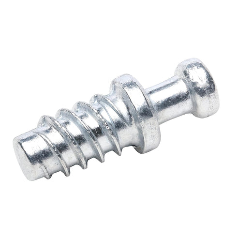 20 Pack Screw-in Dowel Furniture Connector, Zinc, 11/32" Length for 3/16" Hole, R014Z