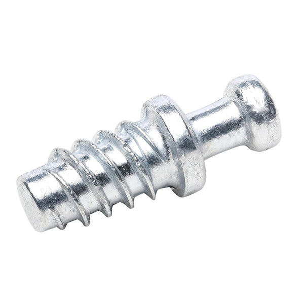 20 Pack Screw-in Dowel Furniture Connector, Zinc, 11/32" Length for 3/16" Hole, R014Z