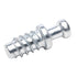 20 Pack Screw-in Dowel Furniture Connector, Zinc, 11/32" Length for 3/16" Hole, R014Z
