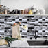 Livebor Peel and Stick Backsplash Wallpaper, 11.8inch x 196.8inch Tile Contact Paper for Kitchen Countertops