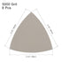 uxcell Triangular Sandpaper Hook and Loop Triangle Sanding Pad Fit 3-1/2" Oscillating Multi-Tool Silicon Carbide for Wet/Dry Use 5000 Grit 8pcs