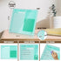 Desktop Thickened Acrylic Dry Erase Board - 12"x10", Tabletop Planner Board with Stand, Frameless Green Dry Erase White