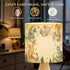 RAINFALLARING Tripod Table Lamp Dragon Baby Animals Watercolor Bedside Lamps Small Lamp Table Lamps with Linen