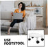 DOITOOL Rolling Low Stool Wheels Portable and Lightweight Under Desk Stool for Easy Assembly for Home and Office Use