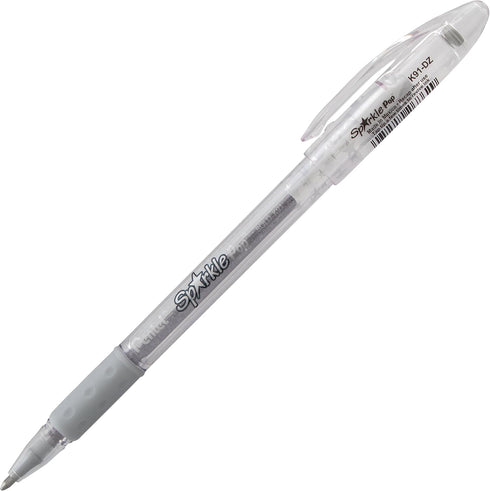 Pentel Arts Sparkle Pop Metallic Gel Pen, 1.0mm Bold Line, Gold & Silver Ink, 2 Count