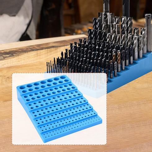 predolo 187 Professional Bit Organizer Hole Screwdriver Bit Dispenser Workbench Storage