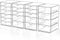 Makeup Drawer Storage Organizer with 20 Drawers, 4 Set Acrylic Desk Organization, Dustproof for Makeup, Jewelry