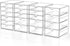 Makeup Drawer Storage Organizer with 20 Drawers, 4 Set Acrylic Desk Organization, Dustproof for Makeup, Jewelry