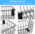 4Pcs Large Slatwall Baskets Set, Ventilated Metal Pegboard Baskets for Hanging Storage Display on Garage Slatwall