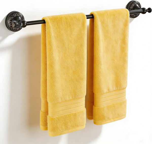 Towel Racks for Bathroom, NEWRAIN Adjustable Retractable 16-29 Inches Brass Towel Bar,