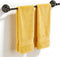 Towel Racks for Bathroom, NEWRAIN Adjustable Retractable 16-29 Inches Brass Towel Bar,