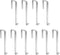 Vantasii 10 Pack Over The Door Metal Hook Hanger for Interior Doors with Thickness from 1.65"