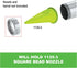 Albion Engineering 421-G01 2" Threaded Steel Front Ring Cap for Plastic Cone Nozzles, Silver