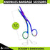 (5.5 Cynamed Knowles Bandage Scissors with Multicolor/Rainbow Titanium Coating - Perfect for EMT, Paramedics, First Aid