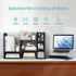 NUTIKAS Desk Shelves Desktop Organizer Shlef - Black Office Organization for Top of Desk Organizers and Accessories