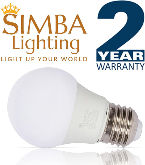 Simba Lighting LED Bug Non-Attracting Yellow Bulb, 5W 40W Equivalent, 4 Pack, Outdoor Porch Light, Amber Warm 2000K