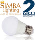 Simba Lighting LED Bug Non-Attracting Yellow Bulb, 5W 40W Equivalent, 4 Pack, Outdoor Porch Light, Amber Warm 2000K