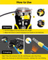 4 (24-14AWG) YUZES Automatic Wire Stripper and Crimping Tool Kit for Heat Shrink, Insulated Terminals, Open Barrel