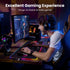 BladeHawks RGB Gaming Mouse Pad with 4-Port USB Hub, 14 Lighting Modes, Oversize Anti-Slip Rubber Base for Desk
