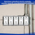 3-1/2 Inch 5 Commercial Yaocom Solid Deep Five Gang Masonry Box Galvanized Steel Electrical Gang Outlet Tool Box