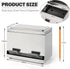 Stainless Steel Pencil Dispenser/Pen Holder for Classroom, Home, Restaurant for Bulk Pencils and Straws Storage