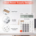 Calculator Handheld Large Display with 12 Digits, Dual Solar Power and Battery, Tax and Check Function