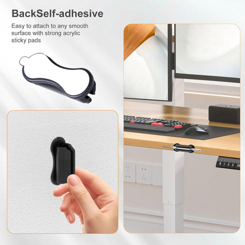 bihijua 5PCS Adhesive Pencil Holder for Desk, Upgraded Adhesive Pen Holder for Clipboard, Wall, Marker Holders, Teacher