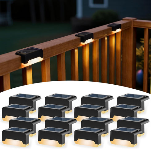 SOLPEX Solar Deck Lights, Solar Step Lights for Outside Waterproof Led Stair