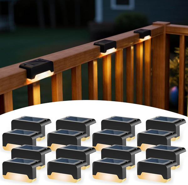 SOLPEX Solar Deck Lights, Solar Step Lights for Outside Waterproof Led Stair