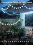 2026 43FT 100LED 12 New Connectable Smart Voice Controlled String Lights Indoor Outdoor | White Globe Fairy Lights
