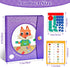 HEGYINI Magnetic Fraction Educational Puzzle STEM Toys Fraction Tiles and Fraction Circles Book Fraction Manipulatives