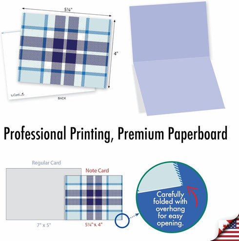 The Best Card Company 10 Boxed All Occasion Cards with Envelopes (4 x 5.12 Inch) - Colorful, Fun Note Cards Assorted -