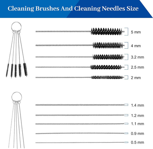 4 PCS Welding Torch Tip Cleaner Set with Drill Bit, 10 Cleaning Needles, 5 Brushes, and 1 Scraping Needle