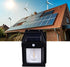 2 Pack 3 Solar Wall Lights Outdoor, LED Sconce Lights with Modes, Motion Sensor, Wall Mount for Patio Fence (Black)