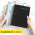 SUNEE Meeting Notebook with Sticky Tabs, 160 Pages B5 Project Planner for Office & Business