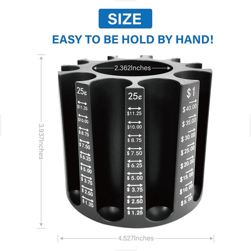 Coin Counter Coin Sorter, Pen Holder + Coin Holder as Desk Organizer, Piggy Bank for Adults & Kids - 500pcs Store