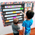Eamay Standard Pocket Charts, Black Classroom Pocket Chart for Teacher Supplies (28W*28L)