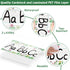 gisgfim 12 Pieces Cactus Alphabet Bulletin Board Strips Set, ABC Alphabet Banner & Number Border for Classroom,