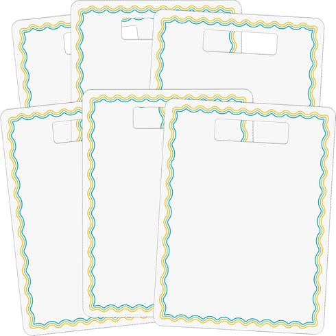 Really Good Stuff Dry Erase Boards with Handle, Set of 6
