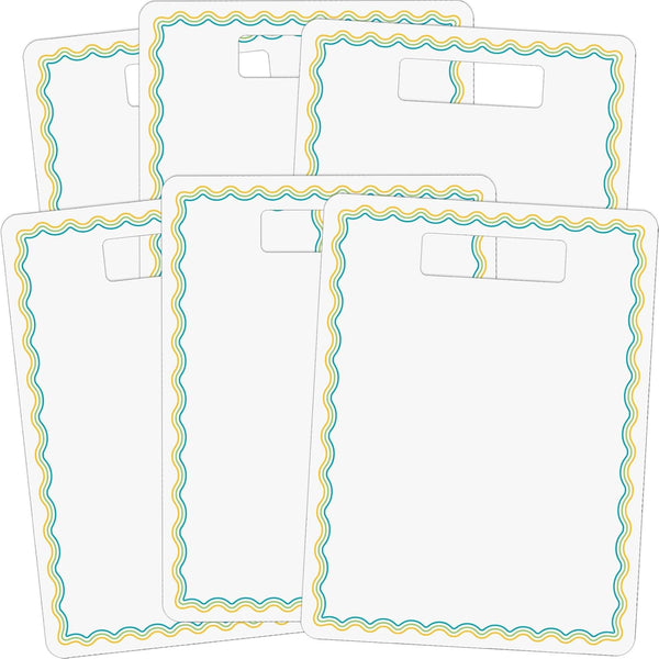 Really Good Stuff Dry Erase Boards with Handle, Set of 6