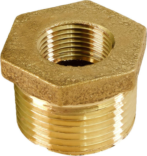 Everflow CSCV2001 2 X 3/4-Inch Brass Hex Bushing, No Lead