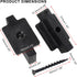 50Pcs Hidden Fasteners Clips for Deck Fastening, Black Nylon Plastic T Clips with Metal Screws for Composite Decking Boards Universal Deck Fastener Clips System