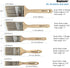 Paint Brushes Set, Sash Brushes, Soft Tapered Filament, Wood Stain Brushes, Pack of 5