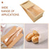 50pcs Packaging Small Kraft Paper Bread Bags with Iron Wire Self-sealing Strip for Homemade Bread Storage and Bakery
