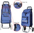 Bornfornice 11.8inx7.5inx21.6in Replacement Bag for Shopping Cart - Waterproof Trolley Bags, (Blue)