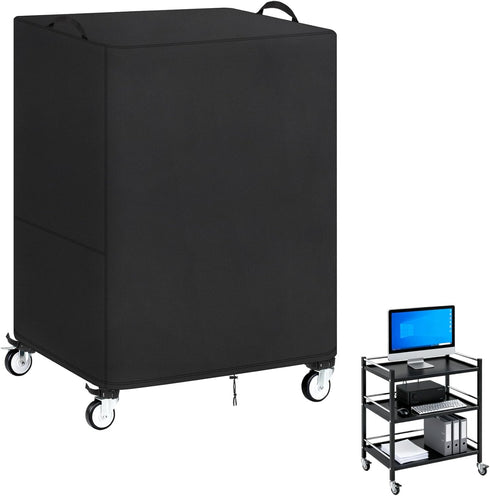 Klmnop AV Cart Cover, Utility Rolling Cart Dust Protection Cover for Metal AV