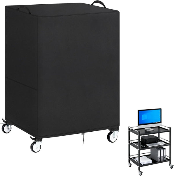 Klmnop AV Cart Cover, Utility Rolling Cart Dust Protection Cover for Metal AV