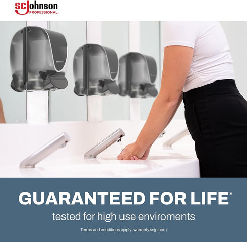 1 1 33.8 oz., SC Johnson Professional Clear FOAM Dispenser and Refill Starter Kit, Wall Mount Soap Dispenser for Hand