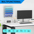 Wall File Organizer Holder, Mesh Hanging Paper Document Holder, Vertical 6 Pocket Tier